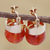 Gold plated agate drop earrings, 'Fiery Acorn' - 18k Gold Plated Agate Drop Earrings from Brazil (image 2b) thumbail