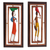 Paneles de madera en relieve, (par) - Paneles en Relieve de Madera Artesanales de Trabajadores Brasileños (Pareja)