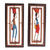 Paneles de madera en relieve, (par) - Paneles en Relieve de Madera Tallada a Mano de Trabajadores de Brasil (Pareja)