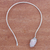 Rose quartz collar necklace, 'Love's Magnitude' - Rose Quartz Collar Pendant Necklace from Brazil