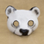 Máscara de cuero - Máscara de oso polar de cuero hecha a mano de Brasil