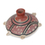 Dekorative Keramikvase - Dekorative Keramikvase mit Schildkrötenmotiv aus Brasilien