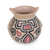 Ceramic decorative vase, 'Marajoara Style' (5.5 inch) - Handcrafted Ceramic Decorative Vase from Brazil (5.5 in.)