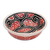 Dekorative Keramikschale - Rote dekorative Keramikschale, handgefertigt in Brasilien