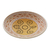 Ceramic decorative bowl, 'Turtle Glyph in Yellow' - Turtle-Themed Ceramic Decorative Bowl from Brazil
