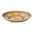 Dekorative Schale aus Keramik, 'Marajoara-Locken' (14,5 Zoll) - Gelbe dekorative Keramikschale aus Brasilien (14,5 in.)