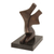 Escultura de bronce - Escultura abstracta de bronce de una pareja bailando de Brasil