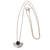 Lapislazuli-Anhänger-Halskette, 'Halbe Klinge'. - Halbkreisförmige Lapislazuli-Anhänger-Halskette aus Brasilien