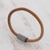 Men's leather cord bracelet, 'Earthen Strength' - Men's Cord Cord Bracelet from Brazil (image 2) thumbail