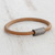 Men's leather cord bracelet, 'Earthen Strength' - Men's Cord Cord Bracelet from Brazil (image 2b) thumbail