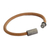 Men's leather cord bracelet, 'Earthen Strength' - Men's Cord Cord Bracelet from Brazil