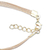 Gold accented wood and bone charm bracelet, 'Rose Circle' - Circle Gold Accent Wood and Horn Rose Flower Charm Bracelet