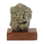 Pyrit-Skulptur - Skulptur aus natürlichem Pyrit auf einem Holzsockel aus Brasilien