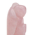 Rose quartz figurine, 'Pink Angel' - Hand-Carved Rose Quartz Angel Figurine from Brazil (image 2d) thumbail