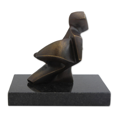Escultura de bronce - Escultura abstracta de bronce artístico de Brasil