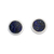 Lapis lazuli stud earrings, 'Planetary Blue' - Circular Lapis Lazuli Stud Earrings from Brazil