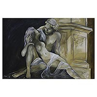 'Acis y Galatea' (2017) - Pintura expresionista de Acis y Galatea (2017)