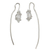 Quartz drop earrings, 'Crystalline Harmony' - Clear Quartz Drop Earrings from Brazil