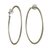 Sterling silver half-hoop earrings, 'Great Rings' - Combination Finish Sterling Silver Half-Hoop Earrings