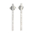Sterling silver drop earrings, 'Great Bars' - Combination Finish Sterling Silver Drop Earrings from Brazil