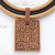 Ceramic pendant necklace, 'Elegant Maze' - Adjustable Ceramic Pendant Necklace Crafted in Brazil (image 2b) thumbail