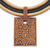 Ceramic pendant necklace, 'Elegant Maze' - Adjustable Ceramic Pendant Necklace Crafted in Brazil (image 2d) thumbail