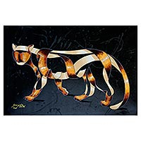 Impresión, 'El tigre' (edición limitada) - Impresión de tigre surrealista de edición limitada de Brasil