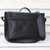 Leather laptop bag, 'Universal in Black' (double) - Black Leather Laptop Bag from Brazil (Double) (image 2b) thumbail