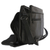 Leather laptop bag, 'Universal in Black' (double) - Black Leather Laptop Bag from Brazil (Double) (image 2d) thumbail