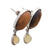 Tiger's eye and citrine dangle earrings, 'Oval Magnificence' - Oval Tiger's Eye and Citrine Dangle Earrings from Brazil