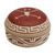 Ceramic decorative jar, 'Marajoara Figure' - Ceramic Marajoara Decorative Jar from Brazil