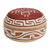 Keramischer dekorativer Krug, 'Marajoara Corona'. - Von Marajoara inspirierter Keramik-Dekorkrug aus Brasilien
