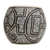 Keramische Ziervase, 'Macapa Lines' - Handbemalte keramische Deko-Vase aus Brasilien