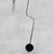 Achat-Anhänger-Halskette - Schwarze Achat-Blitz-Anhänger-Halskette aus Brasilien