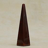 Agate gemstone sculpture, 'Mysterious Obelisk'