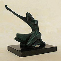 Bronze sculpture, 'Thanking God'