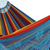Cotton hammock, 'Artisanal Rainbow' (double) - Multicolored Handwoven Cotton Hammock from Brazil (Double) (image 2c) thumbail