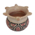 Dekorative Vase aus Keramik, 'Marajoara-Schildkröte' (4 Zoll) - Keramik-Dekorvase mit Schildkrötenmotiv (4 in.)
