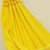 Cotton hammock, 'Tropical Yellow' (double) - Handwoven Maize Yellow Cotton Hammock from Brazil (Double) (image 2b) thumbail