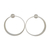 Silver drop earrings, 'Modern Ouroboros' - Circular Modern Silver Drop Earrings from Brazil