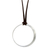 Collar colgante de plata, 'Ouroboros moderno' - Collar colgante de plata circular moderno de Brasil