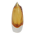 Art glass vase, 'Amber Drop' - Amber-Hued Art Glass Vase from Brazil (image 2c) thumbail