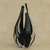 Art glass sculpture, 'Black Points' - Hanblown Abstract Art Glass Sculpture from Brazil thumbail