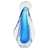 Art glass sculpture, 'Our Lady in Blue' - Abstract Art Glass Sculpture of Mother Mary in Blue (image 2a) thumbail