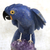 Quartz and amethyst gemstone sculpture, 'Blue Macaw' - Blue Quartz and Amethyst Gemstone Macaw Sculpture (image 2c) thumbail
