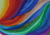 'Rays II' - Pintura abstracta de arcoíris firmada de Brasil