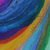 'Rays I' - Pintura abstracta de arcoíris firmada de Brasil