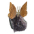Edelsteinfigur aus Jaspis und Amethyst - Jaspis- und Amethyst-Schmetterlings-Edelsteinfigur aus Brasilien