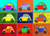 Impresión de lienzo - Impresión de arte pop colorido Beetle Car de Brasil