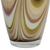 Art glass vase, 'Murano Layers' - Murano-Style Art Glass Vase in Brown from Brazil (image 2d) thumbail